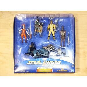 ⭐ Star Wars Saga Ultimate Bounty Hunter Figure Playset Boba Fett IG-88 Bossk ⭐